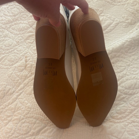 White and Blue Western Ankle Boots - Picture 6 of 8